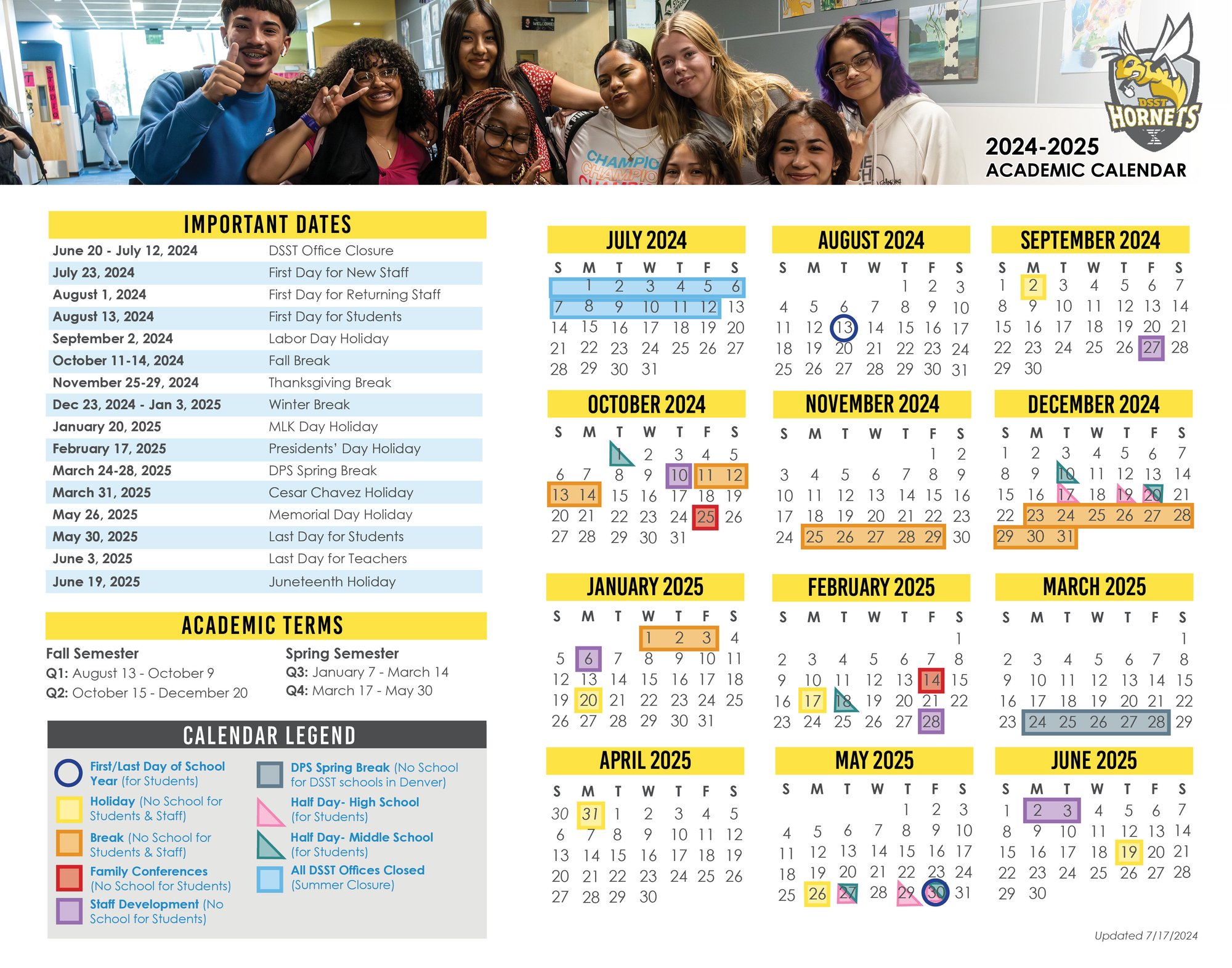 CG MS and HS Calendar 24-25 English