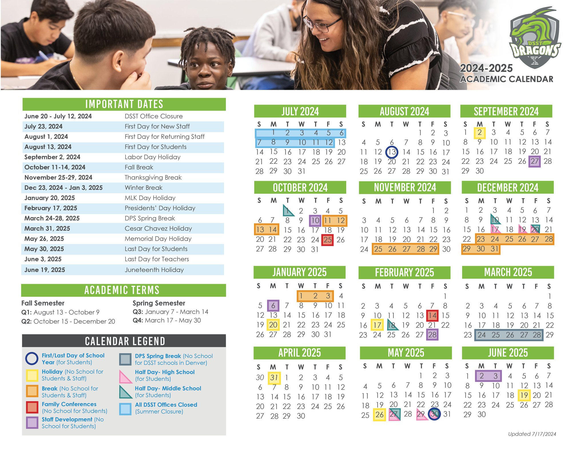 Cole MS and HS Calendar 24-25 English