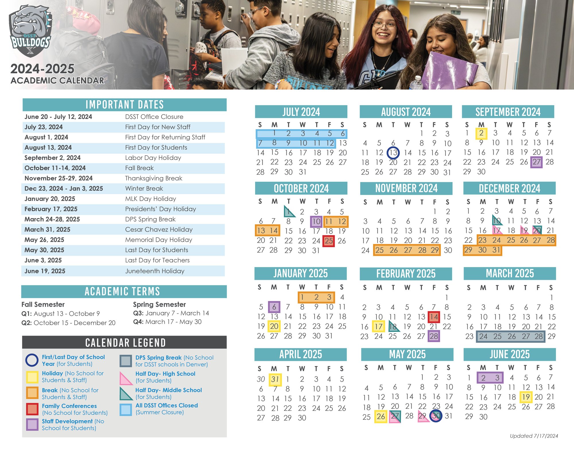 Elevate MS and HS Calendar 24-25 English